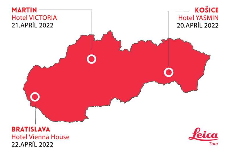 Leica Tour 2022 mapa